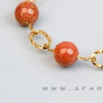 تلالو ستارگان در سنگ دلربا درخشان مدل دستبند ستاره سرخ Afarline