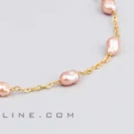 جزئیات مرواریدهای فرم گندمی طبیعی در زیورآلات برند Afarline